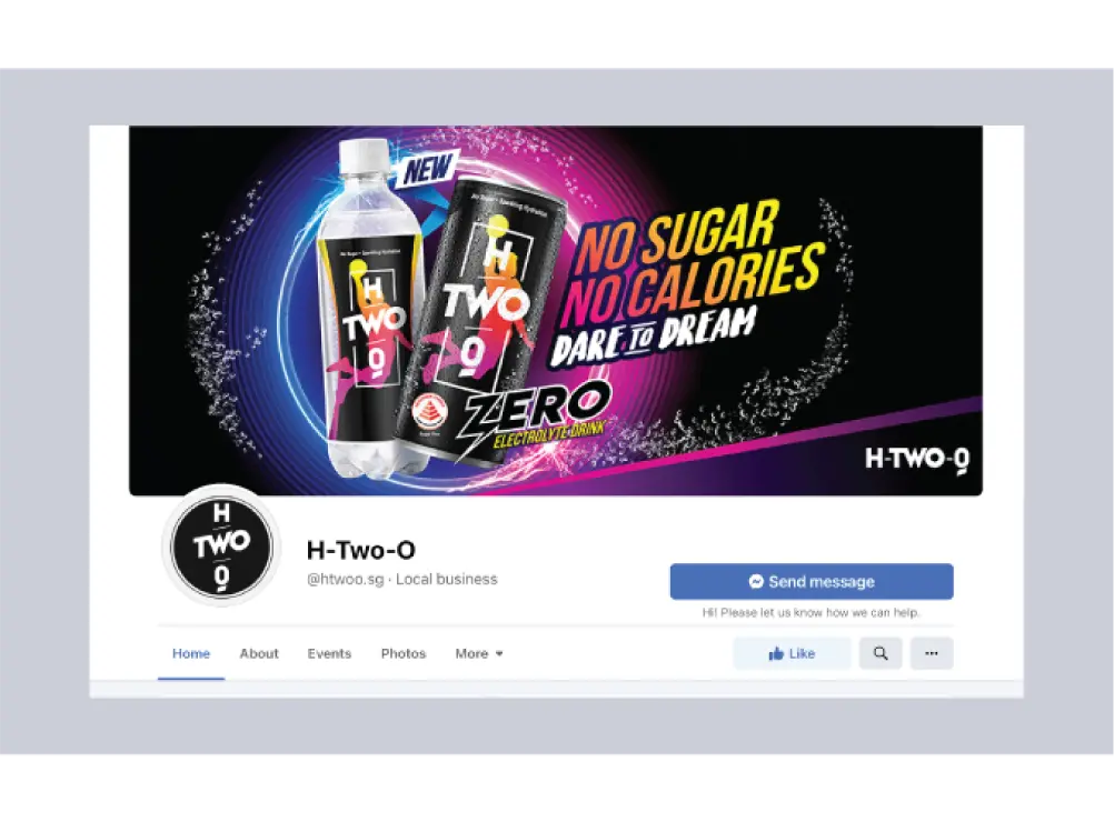 H-TWO-O social media and digital campaign creative, 1 of 4